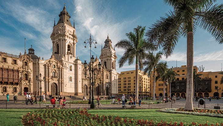 The cathedral in Lima, Peru